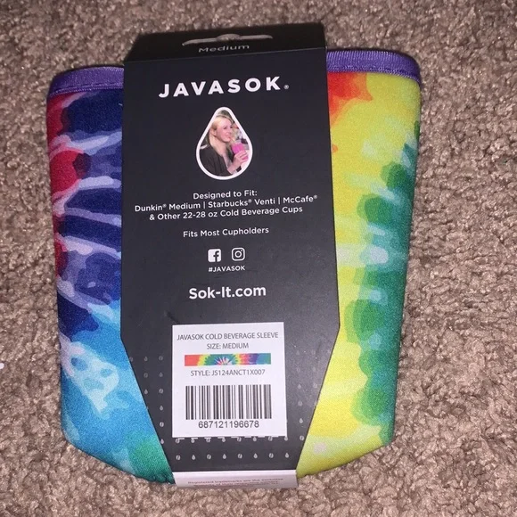 NWT Tie-Dye Java Sok, Size Medium - Picture 2 of 4